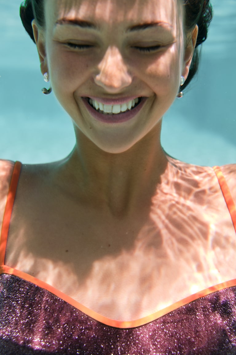 Glittery Padded Bikini Top