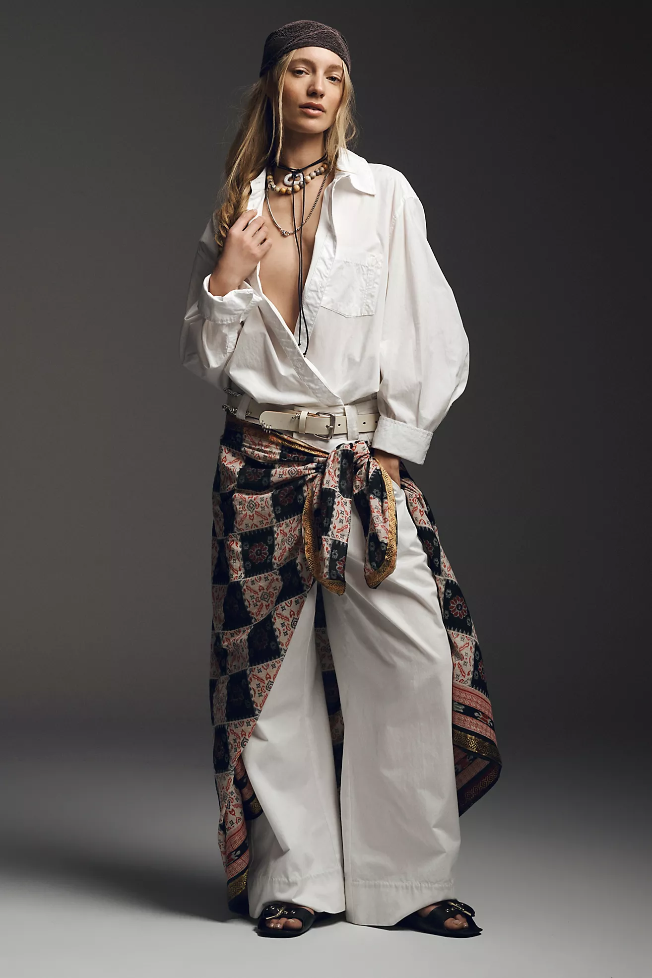 Buckle Back Trousers