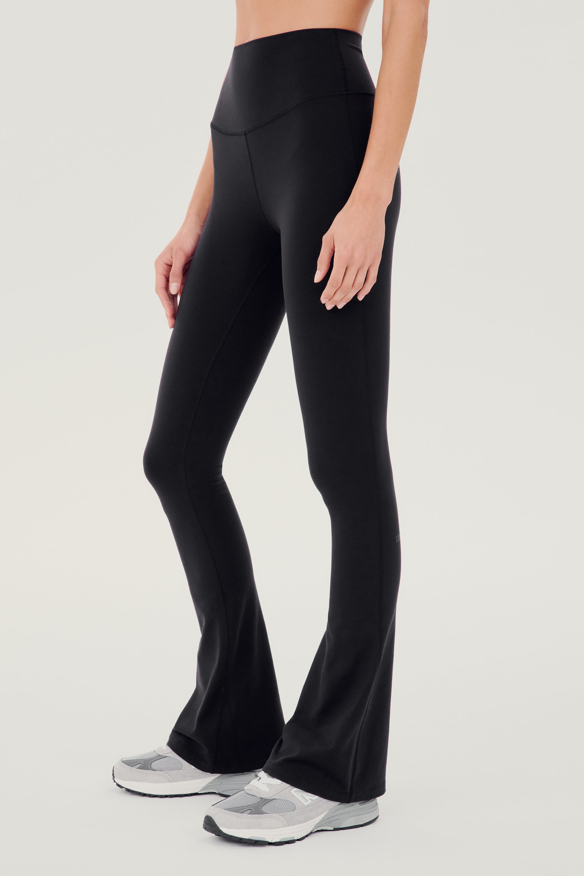 Raquel High Waist Flared Legging - Black - Black / 28" / Xs