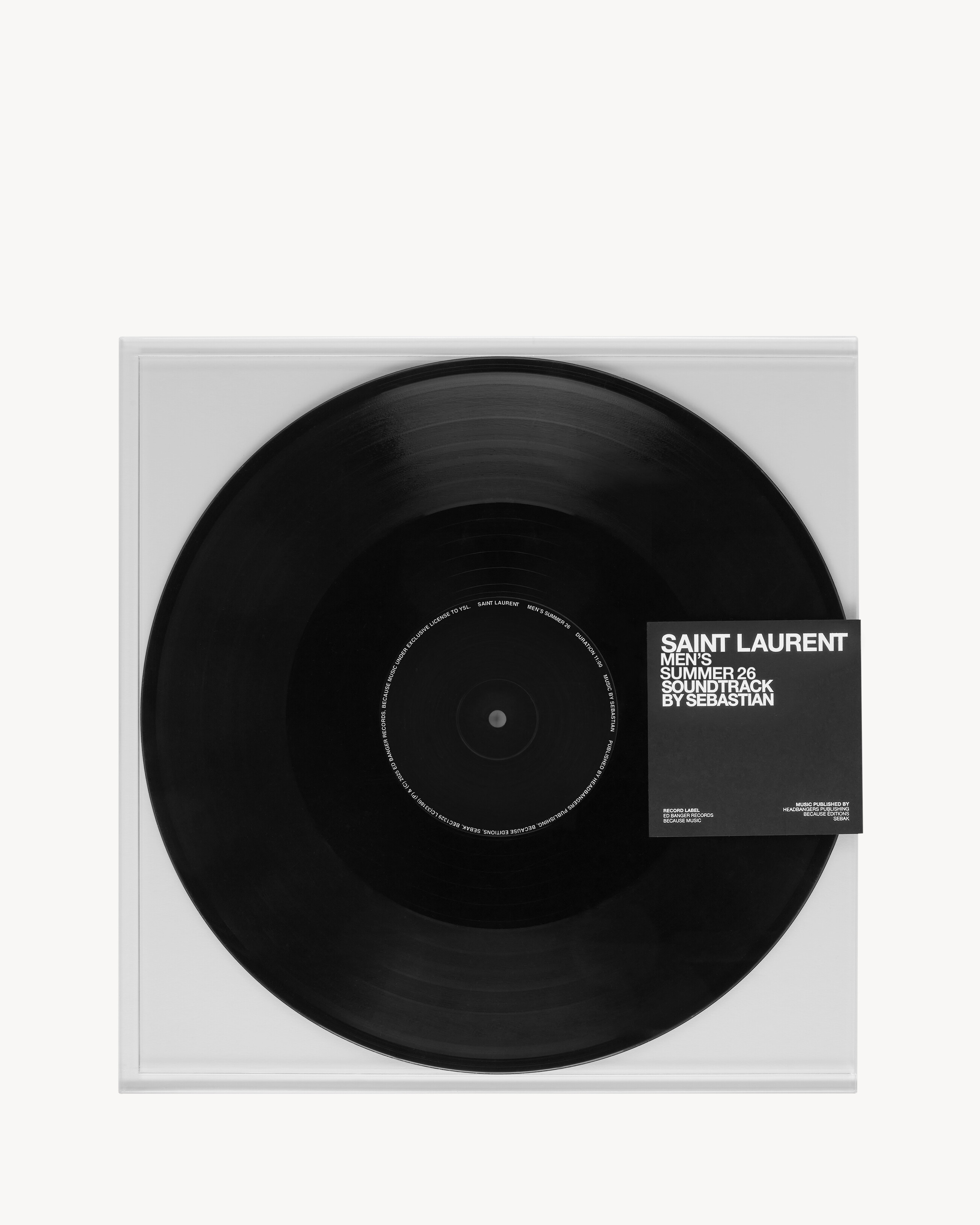 Saint Laurent Men's Summer 2026 Soundtrack by Sebastian