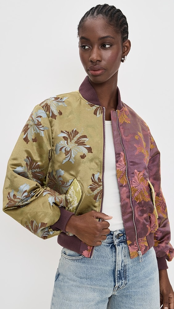 Al&Eacute;mais Adriana Jacquard Bomber Jacket