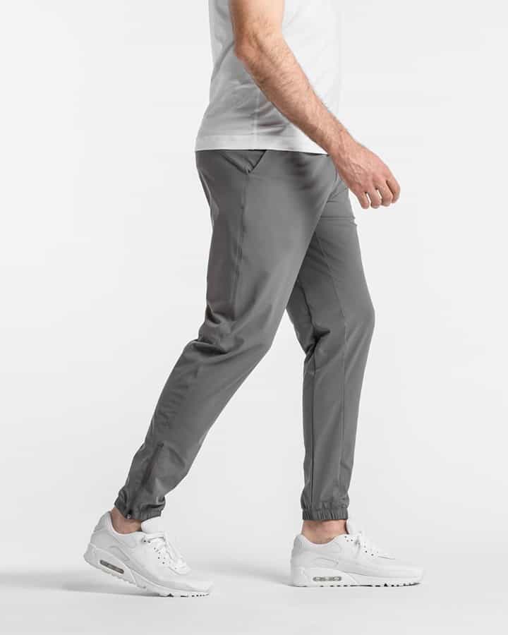 man wearing a pair of lightweight joggers