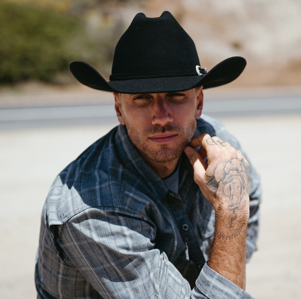 American Hat Makers - Cattleman Black Felt Cowboy Hat